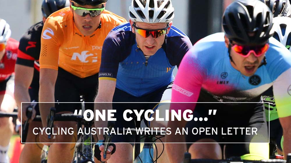 Cycling Australia: 'One Cycling' is the 